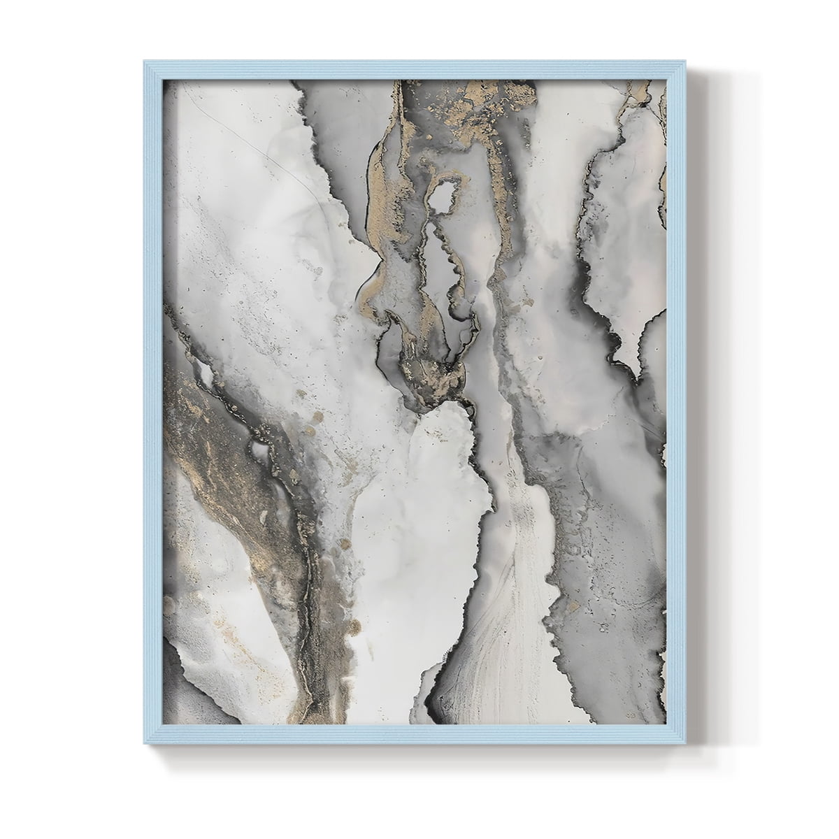 Abstract Ink Fantasy III in Paper Solid Wood 8 x 10 Framed Print