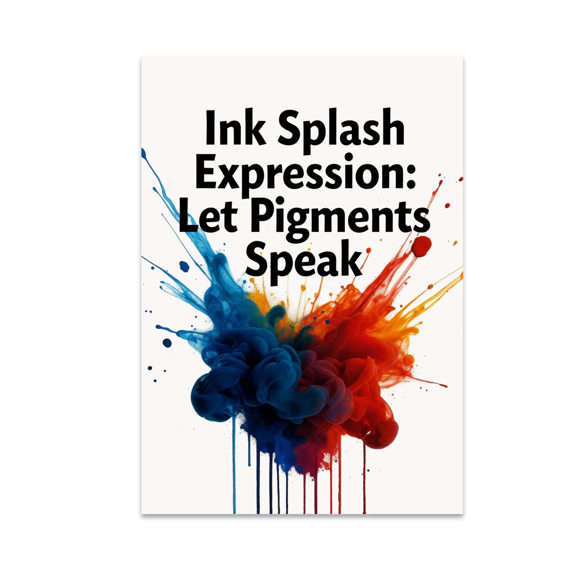 Abstract Ink Splash Decor - Art Enthusiast - 13x19 Poster Print