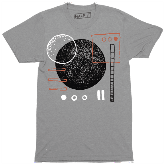 Abstract Irregular Design Shapes Math Is Fun Men's T-Shirt