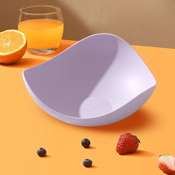 Abstract Irregular-Shaped Plastic Fruit Bowl, Modern Artistic Snack & Fruit Serving Dish
