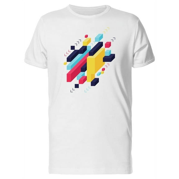 Abstract Isometric Art T-Shirt Men -Image by Shutterstock, Male 3X-Large