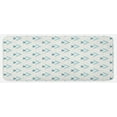 thumbnail image 1 of Abstract Kitchen Mat, Arrows Pattern in Minimalist Symmetric Geometric Retro Design, Plush Decorative Kitchen Mat with Non Slip Backing, 47" X 19", Pale Peach Turquoise, by Ambesonne, 1 of 1