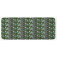 thumbnail image 1 of Abstract Kitchen Mat, Exotic Feather Pattern Colorful Design Motifs Dots and Swirls Quills, Plush Decorative Kitchen Mat with Non Slip Backing, 47" X 19", Teal Purple Cream, by Ambesonne, 1 of 1