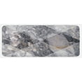 thumbnail image 1 of Abstract Kitchen Mat, Geometric Diamond Shaped Grunge Granite Rock Facet Forms Ceramic Abstract Print, Plush Decorative Kitchen Mat with Non Slip Backing, 47" X 19", Pale Grey, by Ambesonne, 1 of 1