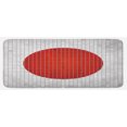thumbnail image 1 of Abstract Kitchen Mat, Mosaic Oval Shape Themed Grunge Fractal Background Modern Graphic Print, Plush Decorative Kitchen Mat with Non Slip Backing, 47" X 19", Pale Grey and Orange, by Ambesonne, 1 of 1