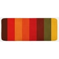thumbnail image 1 of Abstract Kitchen Mat, Vertical Striped Color Bands Vibrant Tones Geometric Straight Lines Design, Plush Decorative Kitchen Mat with Non Slip Backing, 47" X 19", Multicolor, by Ambesonne, 1 of 1
