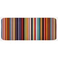 thumbnail image 1 of Abstract Kitchen Mat, Vibrant Colored Stripes Vertical Pattern Funky Modern Tile Illustration, Plush Decorative Kitchen Mat with Non Slip Backing, 47" X 19", Multicolor, by Ambesonne, 1 of 1