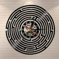 thumbnail image 1 of Abstract Labyrinth Minimalist Wall Clock Decorating Articles Around The World Mystik Maze Modern Design Vinyl Record Wall Clock, 1 of 7