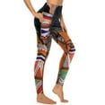Abstract Ladies Yoga Pants Sexy Pretty Afro Girl Design Leggings Push
