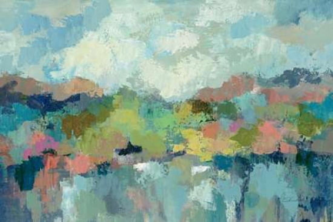 Abstract Lakeside Canvas Art - Silvia Vassileva (24 x 36)