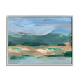 thumbnail image 1 of Abstract Landscape Blue Sky Scenery Landscape Painting Gray Framed Art Print Wall Art, 1 of 7