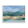 thumbnail image 1 of Abstract Landscape Blue Sky Scenery Landscape Painting White Framed Art Print Wall Art, 1 of 7