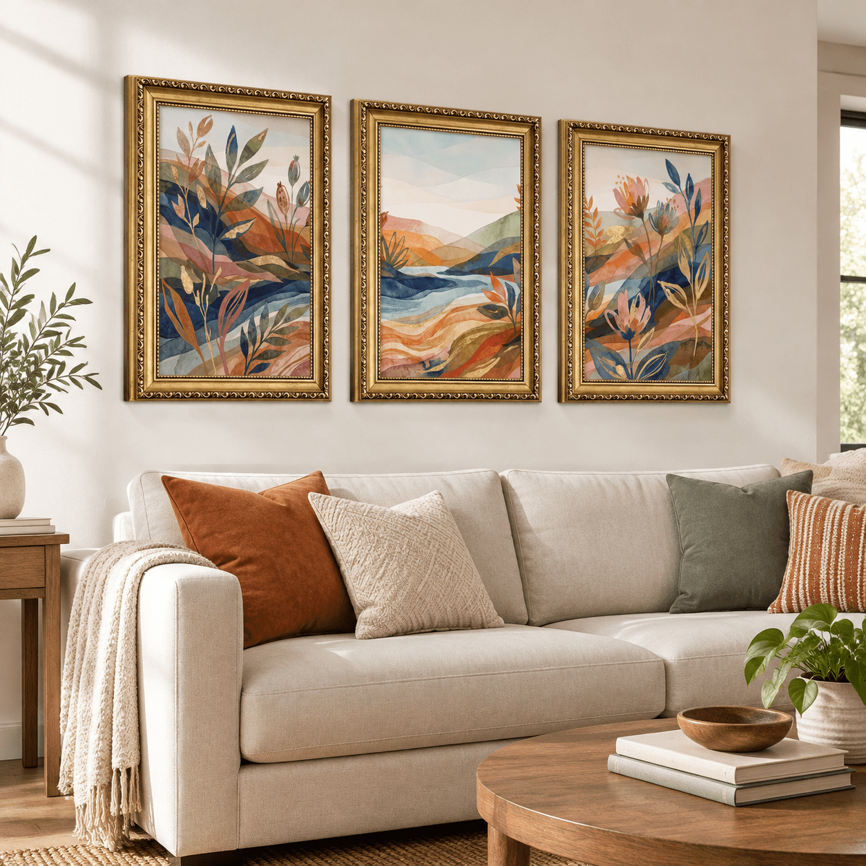 Framed Abstract Abstract Landscape Framed Canvas Art Prints, 24