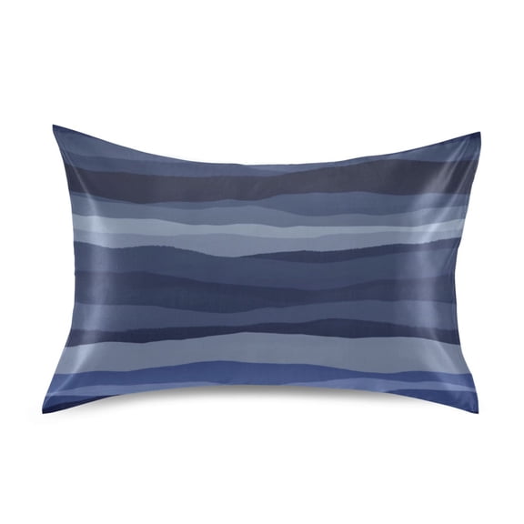 Abstract Landscape Pattern Luxury Silky Soft Pillowcase Standard Size Wrinkle Resistant Envelope Closure 20x26in