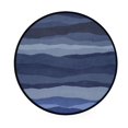 thumbnail image 1 of Abstract Landscape Pattern Memory Foam Bath Mat 36" Absorbent Rug with Non Slip Base and 4 Bonus Pads, 1 of 6