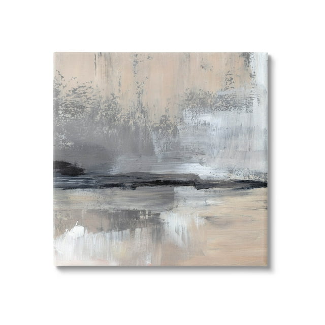 Abstract Landscape Reflection Abstract Painting Gallery Wrapped Canvas Print Wall Art