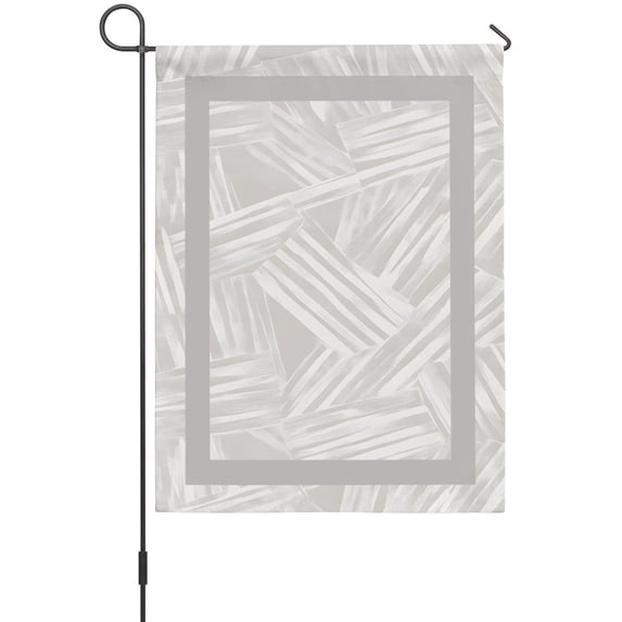 Abstract Over Lapping Lines Garden Flags For Outdoor, Modern Square ...