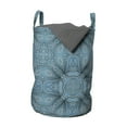 thumbnail image 1 of Abstract Laundry Bag, Mosaic Ornaments from Bluish Small Dots in Geometric Design, Hamper Basket with Handles Drawstring Closure for Laundromats, 13" x 19", Slate Blue and Multicolor, by Ambesonne, 1 of 4