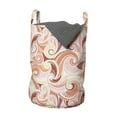 thumbnail image 1 of Abstract Laundry Bag, Pastel Color Retro Old Fashioned Swirls and Curves Pattern in Continuous Order, Basket with Handles Drawstring Closure for Laundromats, 13" x 19", Multicolor, by Ambesonne, 1 of 4