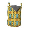 thumbnail image 1 of Abstract Laundry Bag, Vintage Inspired Art with Motif Abstract Style Flowers and Stripes Art Print, Hamper Basket with Handles Drawstring Closure for Laundromats, 13" x 19", Multicolor, by Ambesonne, 1 of 4