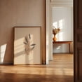 thumbnail image 1 of Abstract Leaf Organic Minimalist Terracotta Home Wall Decor, Stretched Canvas 8x10in, 1 of 4
