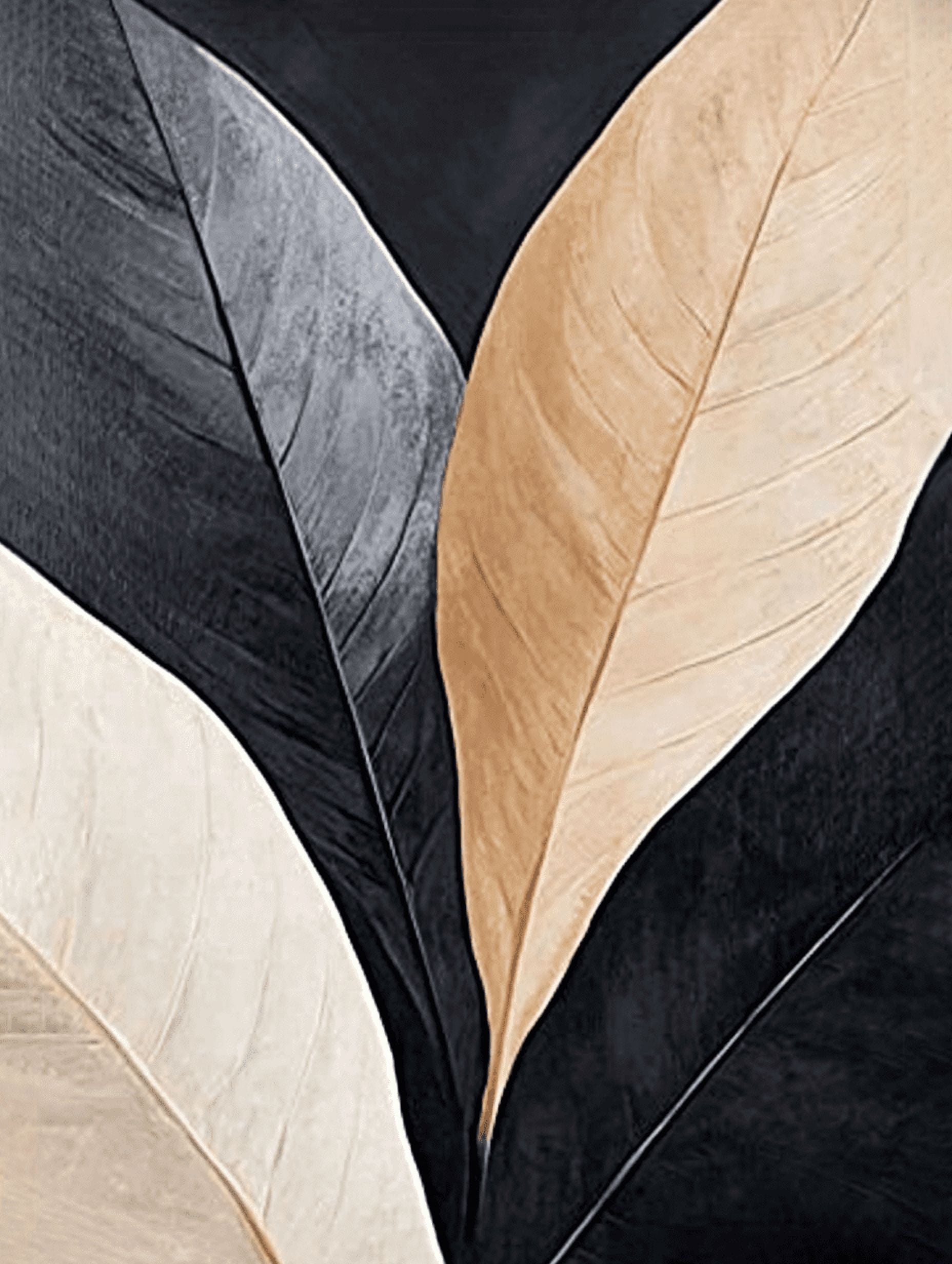 Abstract Leaves Decorative Painting/Canvas Art Suitable for Living Room BedroomPerfect Home Decor Contemporary Wall Art.