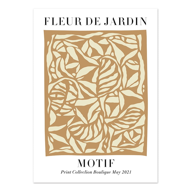 Abstract Lemon Flower Eye Orange Vintage Plant Wall Art Canvas Painting