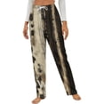 thumbnail image 1 of Abstract Leopard Print Stripes Art Winter Female Pants Flannel High Waist Women Pants Lady Warm Straight Leg Plush Trousers, 1 of 7