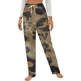 thumbnail image 1 of Abstract Leopard Print Texture Winter Female Pants Flannel High Waist Women Pants Lady Warm Straight Leg Plush Trousers, 1 of 7