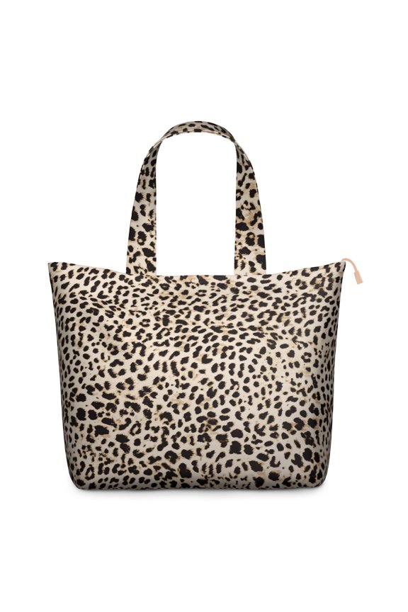 Abstract Leopard Print Weekender Bag Modern Travel Tote with Cheetah Spots, Fashion Texture Pattern, Lightweight