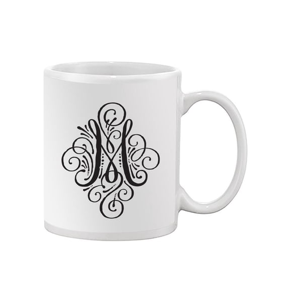 Abstract Letter M Design Mug Unisex's -Image by Shutterstock
