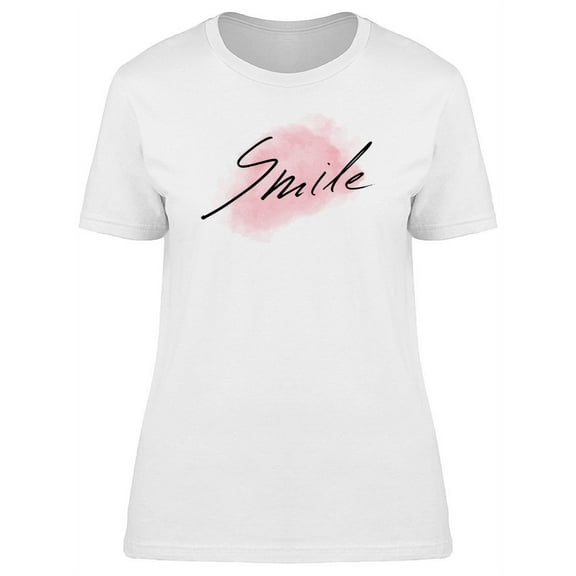Abstract Lettering Smile Tee Women's -Image by Shutterstock