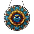 Abstract Light Pattern Stained Glass Suncatcher – Decorative Window Art ...