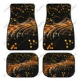 Abstract Lights Bokeh Car Floor Mat Vintage Carpet AntiSlip Rubber Mat