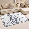 thumbnail image 1 of Abstract Line Art Design Soft Polyester Area Rug 60''x39'', Non Slip, Memory Foam, Water Absorbent, 1 of 7