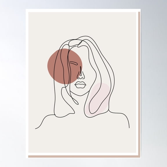 Abstract Line Art Woman Prints Elements Best For Wall Art Frames Poster Wall Art, Modern Wall Decor For Living Room Bedroom, 24x36 UNFRAMED