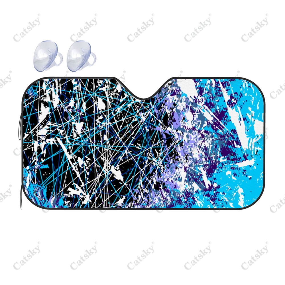 Abstract Line Grunge Car Windshield Sunshade Front Auto Car Windshield ...