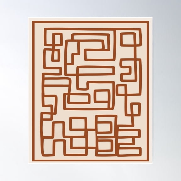 Abstract Line Movement 01 Poster Wall Art, Modern Wall Decor For Living Room Bedroom, 8x12 UNFRAMED