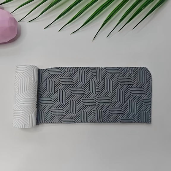 Abstract Line Texture Roller for Polymer Clay - Create Unique Patterns with Ease