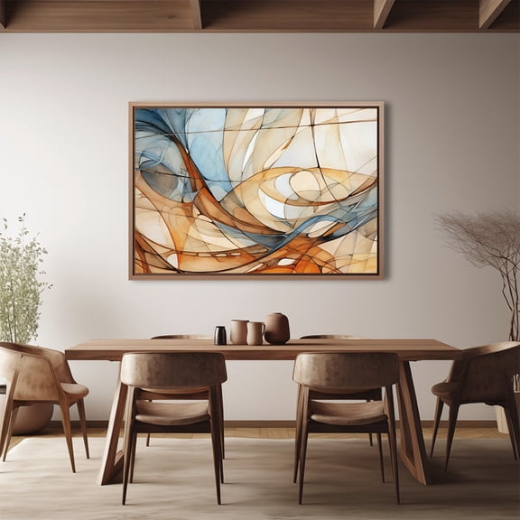 Abstract Lines Art Poster: Muted Colors, Nordic Decor, Size 12x18 UNFFRAMED F03.1.7l1865