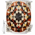 thumbnail image 1 of Abstract Lines Fabric Shower Curtain Geometric Modern Art Washable Shower Curtains for Bathroom, Waterproof Bath Curtain with Hooks Home Decor 72x84in, 1 of 8