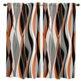 Abstract Lines Gradient Orange Curtain Home Decoration Living Room