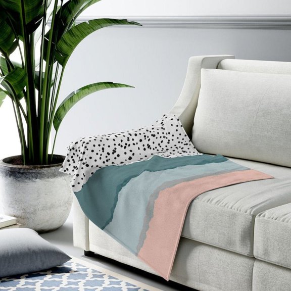 Abstract Lines Plush Throw Blanket - 3 sizes