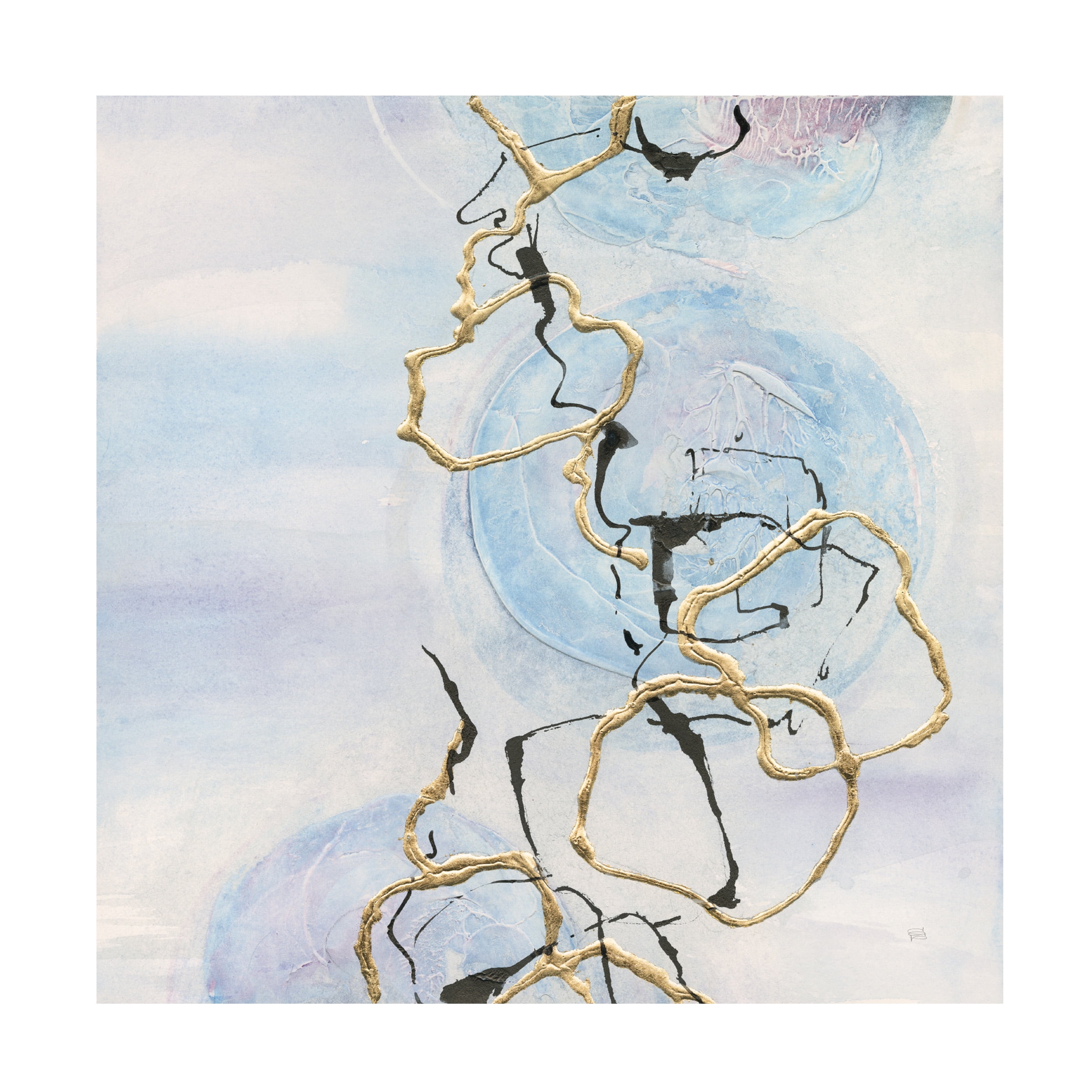Abstract Lines on Pastel II' Canvas Art by Chris Paschke