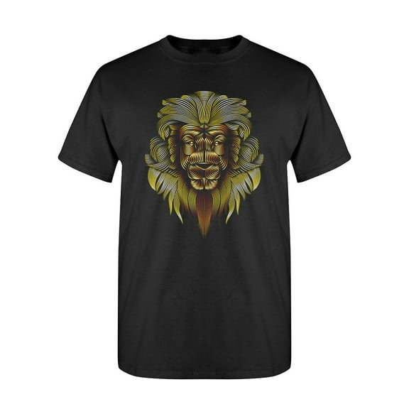 Abstract Lion T-Shirt Men -Image by Shutterstock, Male XX-Large