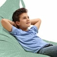 thumbnail image 1 of Abstract Lounger Chair Bag, Repetitive Design Geometric Points Lines Braided Look Pattern, High Capacity Storage with Handle Container, Lounger Size, Almond Green and Mint Green, by Ambesonne, 1 of 5