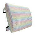 thumbnail image 1 of Abstract Lumbar Pillow, Continuing Print of Colorful Pastel Tone Polka Dots on a Plain Background, Soft Back Cushion for Office Chairs with Adjustable Straps, 14" x 13", Multicolor, by Ambesonne, 1 of 7