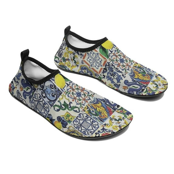 Abstract Majolica Water Shoes Beach Slip-on Shoes for Men Women Swim Pool Yoga Surfing Sneakers Quick-Dry Sports Barefoot Shoes