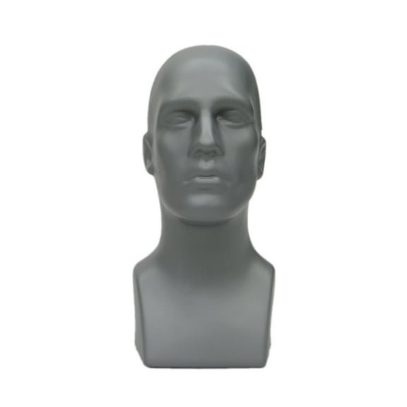Abstract Male mannequin Head Light weight Style Display Head #PS-M-GY
