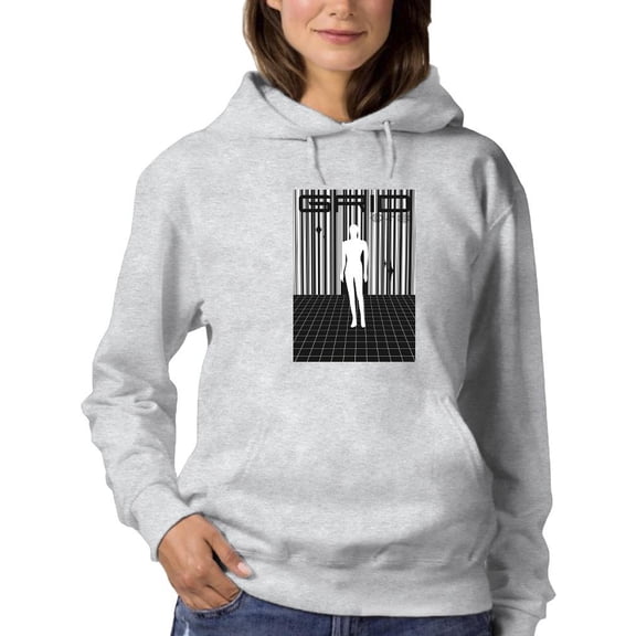 Abstract Man Techno Style Hoodie Women - Women Hoodie, Small
